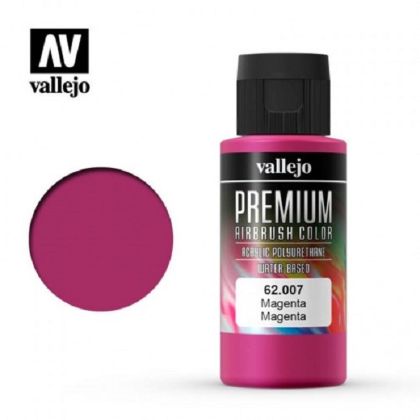西班牙 Vallejo 高階色彩 Premium Color  62007-  洋紅色 60 ml 