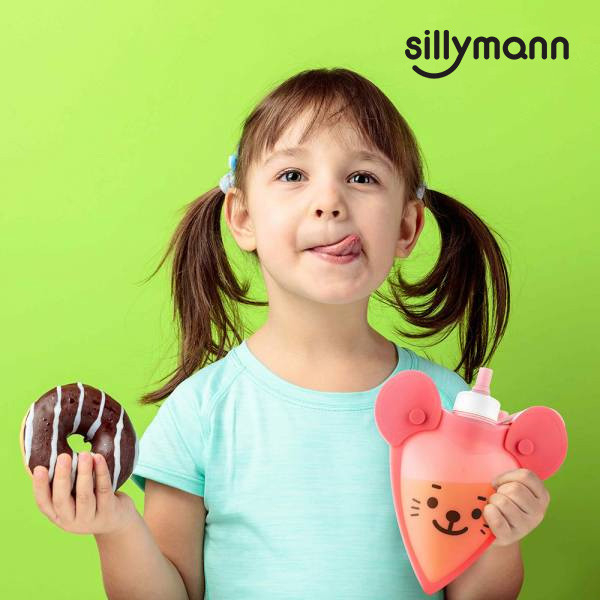 【韓國sillymann】 100%鉑金矽膠老鼠水袋-250ml(粉) 
