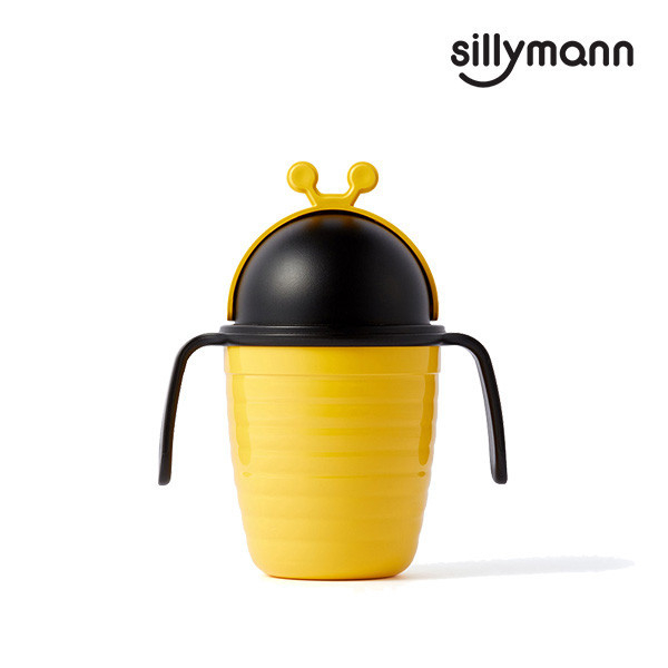 【韓國sillymann】蜜蜂吸管兒童水杯(250ml) 