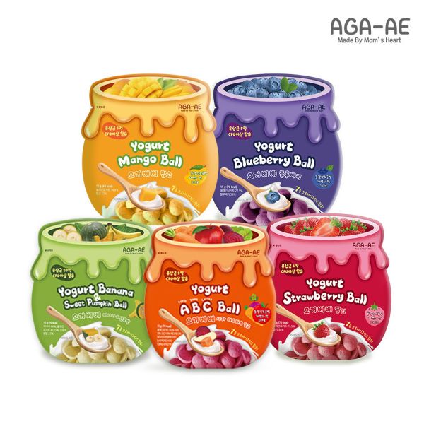 ♥＼新口味上市／♥ 【韓國AGA-AE】益生菌寶寶優格球-芒果 
