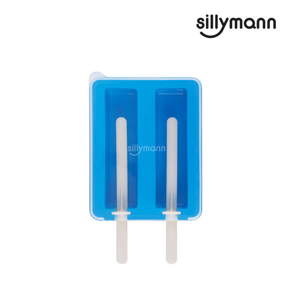 【韓國sillymann】 100%鉑金矽膠冰棒分裝盒(藍) 