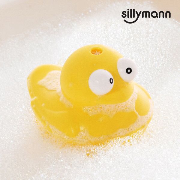 【韓國sillymann】 100%鉑金矽膠小鴨洗澡玩具 