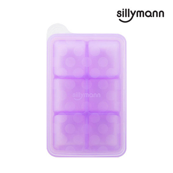 【韓國sillymann】 100%鉑金矽膠副食品分裝盒(6格) 
