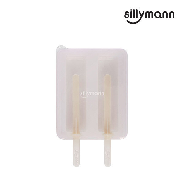 【韓國sillymann】 100%鉑金矽膠冰棒分裝盒(白) 