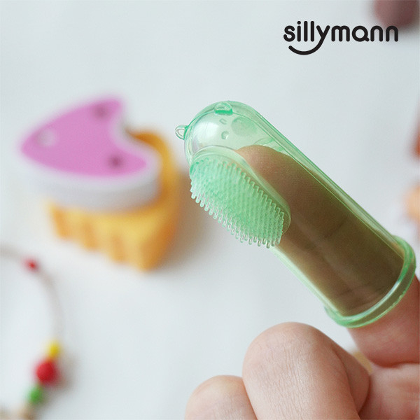【韓國sillymann】 100%鉑金矽膠指套牙刷 