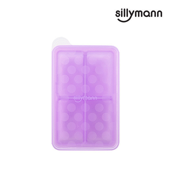 【韓國sillymann】 100%鉑金矽膠副食品分裝盒(4格) 