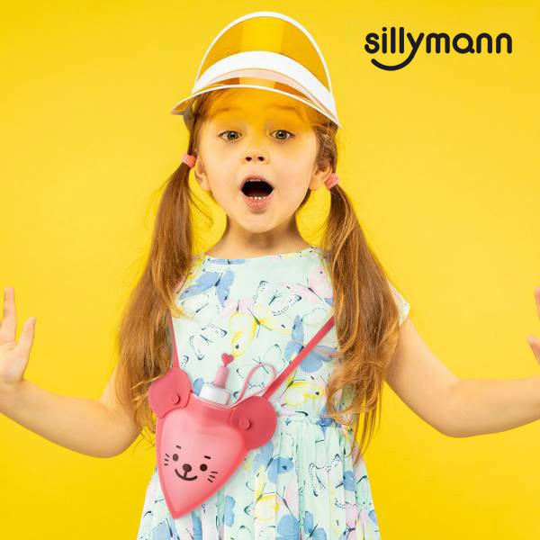 【韓國sillymann】 100%鉑金矽膠老鼠水袋-250ml(粉) 