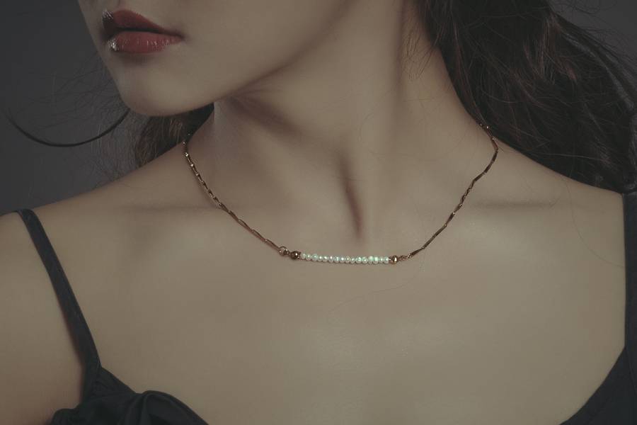 Hydromancy Series – Drizzle necklace * 3 colours 天然珍珠 迷你珍珠 變形珍珠 短項鍊