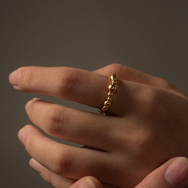 ARROGANT - 偏執 * 不銹鋼球形戒指 不鏽鋼戒指 女 禮物 女友禮物 對戒 情人節 情人節禮物 戒指 男生戒指 黃銅戒指