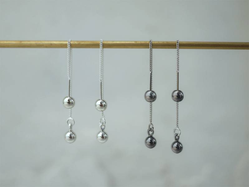  Alchemy Series – Circular microscale * Dangle chain earrings 2 colours to choose from 