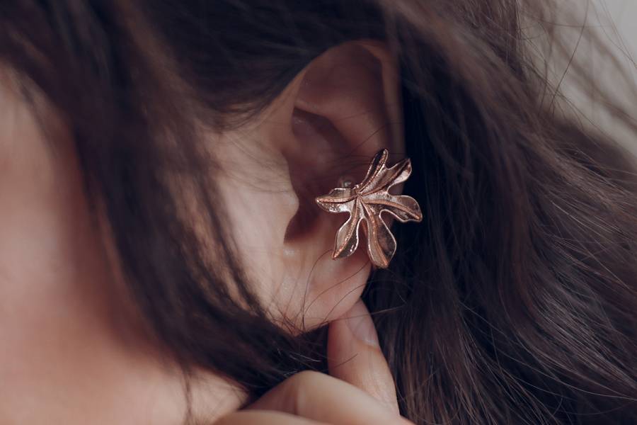PURE系列 - 葉脈 三色 * Fairy ear cuff earring cuff