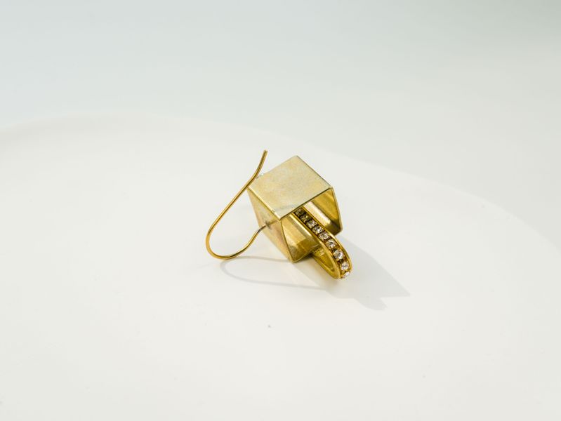 GAIA - 曦 * 黃銅耳環 黃銅 行星 土星環 飾品 黃銅耳環 抗敏耳環