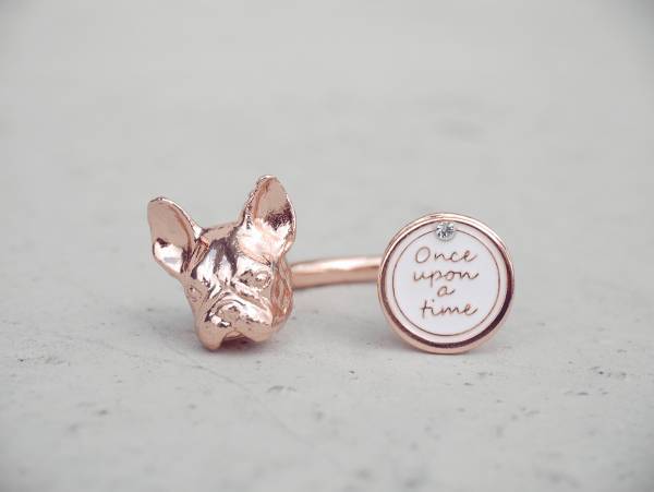 Gazing French bulldog ring-2 colours to choose from French bulldog ring