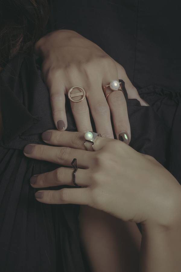 Telepathy | 讀心術系列 - 沈默戒指 * 四色 ring 個性戒指 圓形 幾何戒指 戒指 立體戒指 設計款 戒指 黃銅戒指