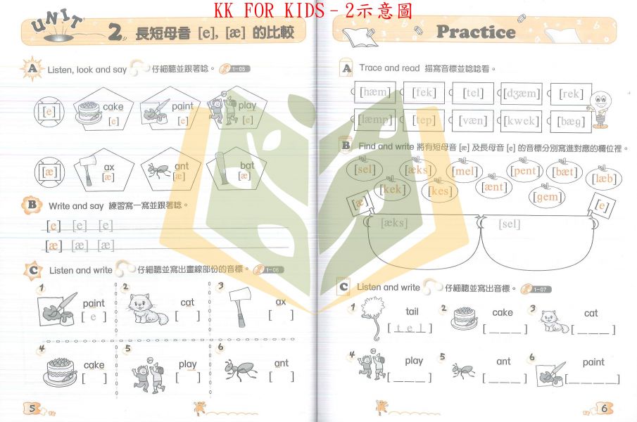 【國小英語輔材】KK FOR KIDS–【1+2冊】.堂奧 