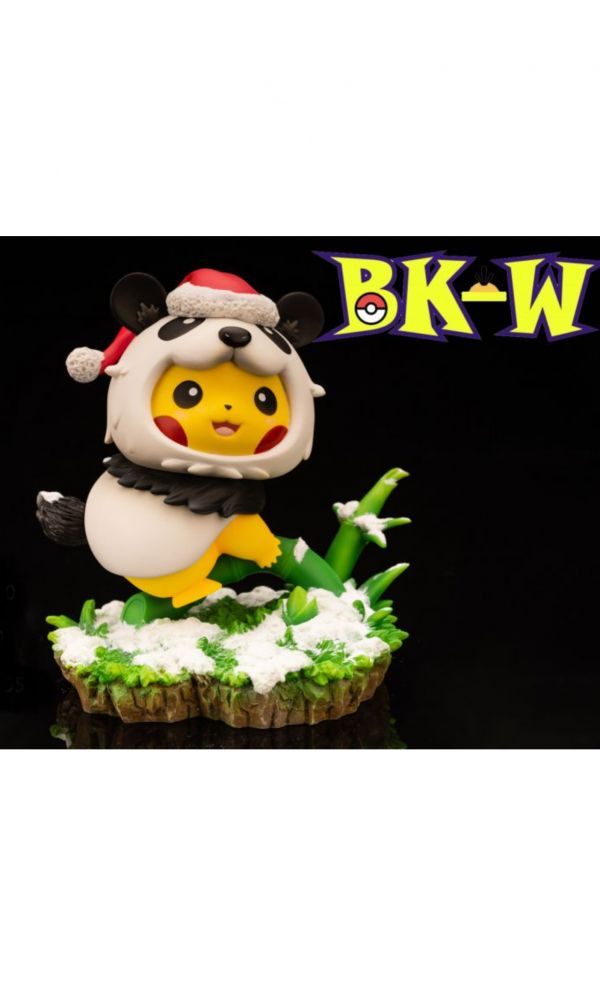 【海外代購】【11CM】BKW 熊貓變裝皮卡丘 聖誕款 