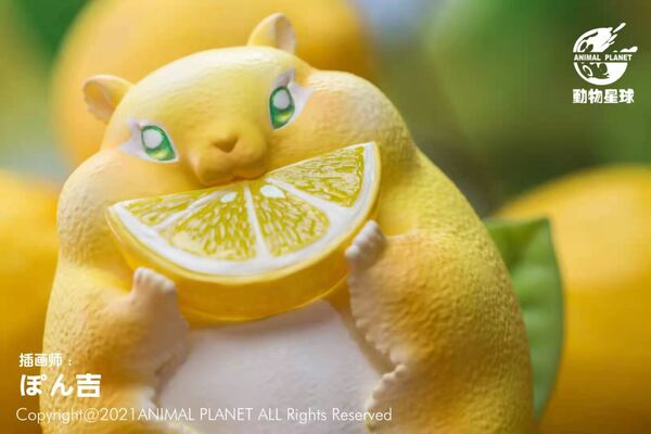 【海外代購】【10cm】動物星球 水果精靈系列 檸檬鼠 