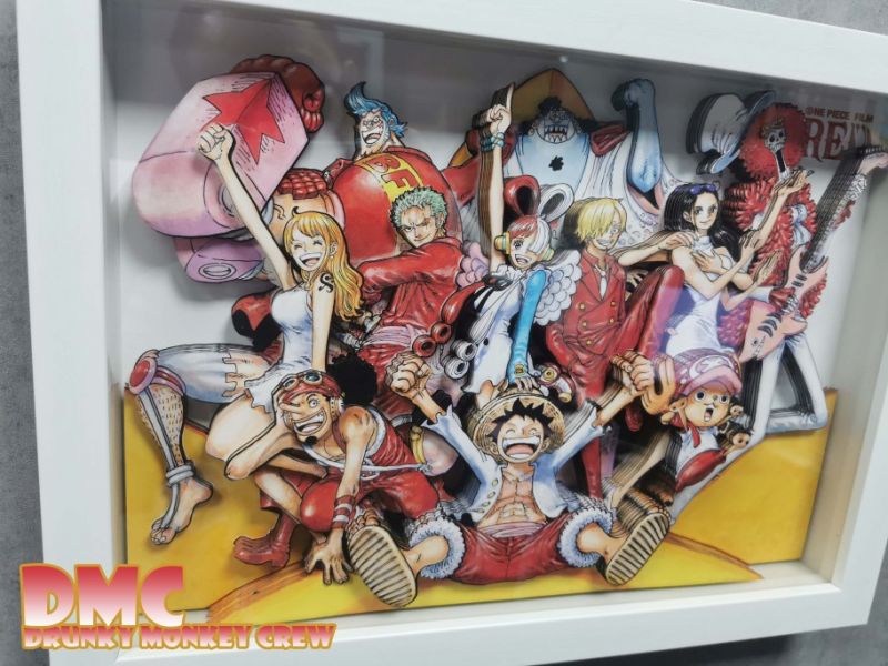 【海外代購】【46CM】醉猴組 海賊王NHK紅白歌會特別版裝飾立體畫 