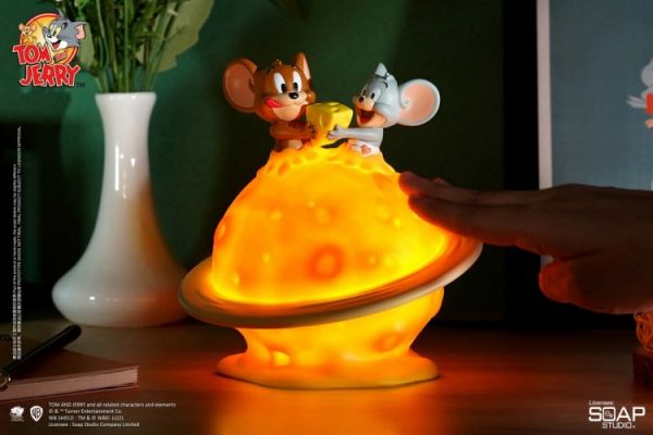 【預定】【16.5CM】貓和老鼠 傑瑞鼠和泰菲芝士月球USB小夜燈 