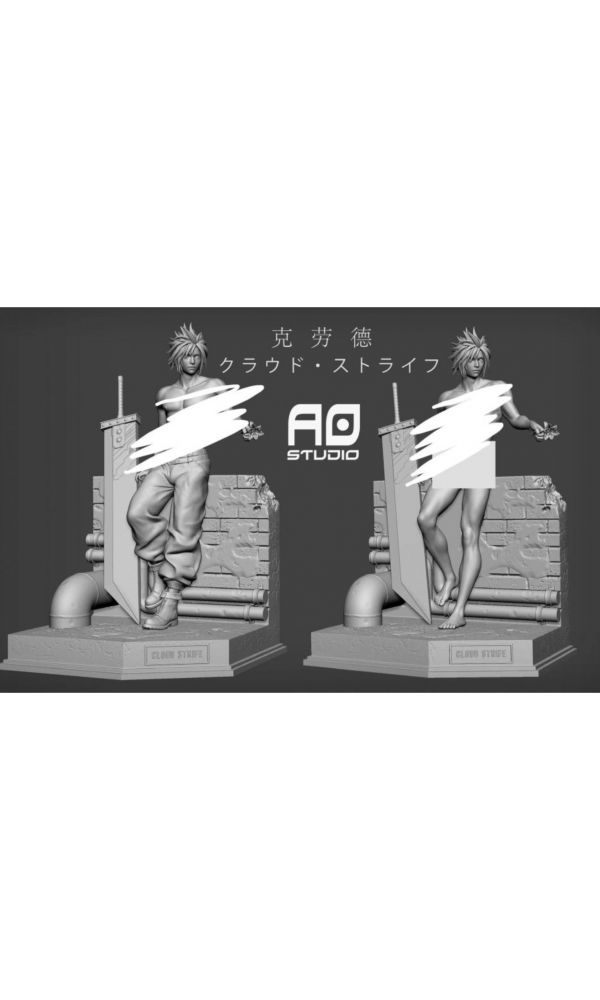 【預定】【33CM】AO STUDIO--克勞德-誘惑1/6 雕像（可替果體） 