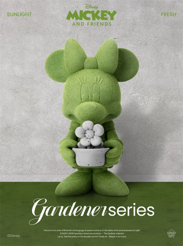【海外代購】【15CM】SUNDAY HOME 園丁系列 米奇 米妮 