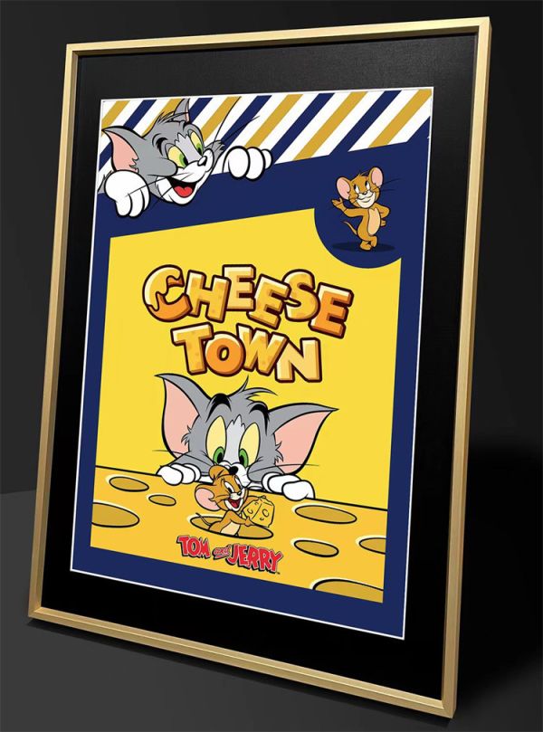 【海外代購】千鳥社 Tom and Jerry 貓與老鼠湯姆傑瑞 裝飾畫 