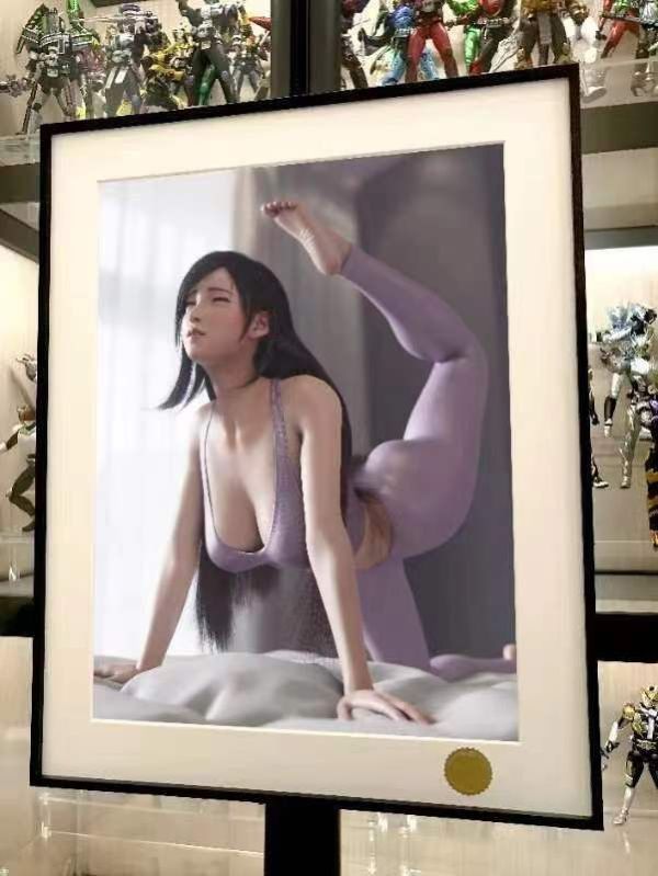 【預定】星空 瑜珈蒂法 tifa最終幻想裝飾畫 