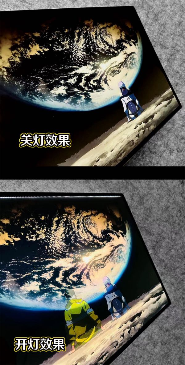 【海外代購】【42.7CM】千鳥社 賽博朋克邊緣行者 一起去月球 燈箱裝飾畫01 