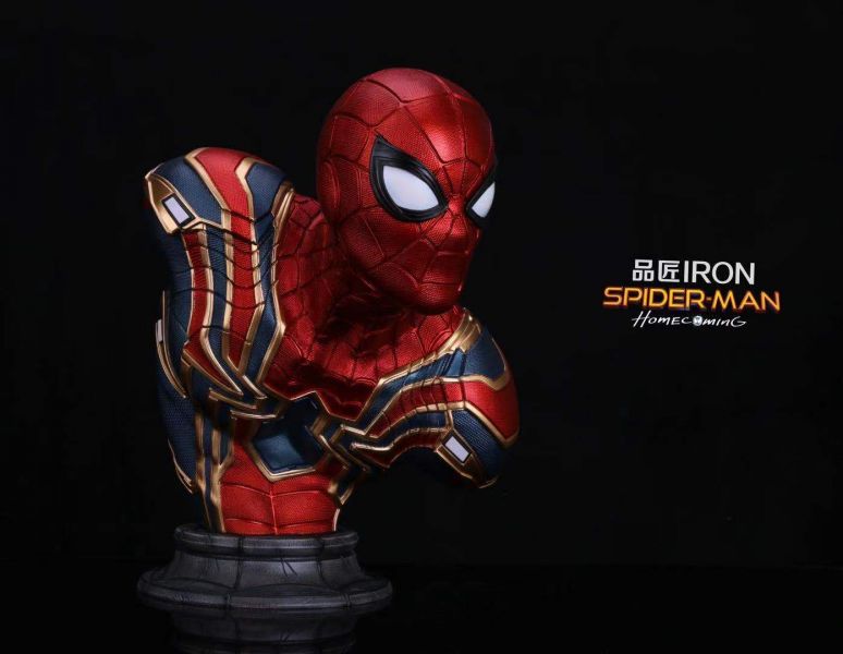 【海外代購】【68CM】品匠IRON 鋼鐵蜘蛛俠胸像 