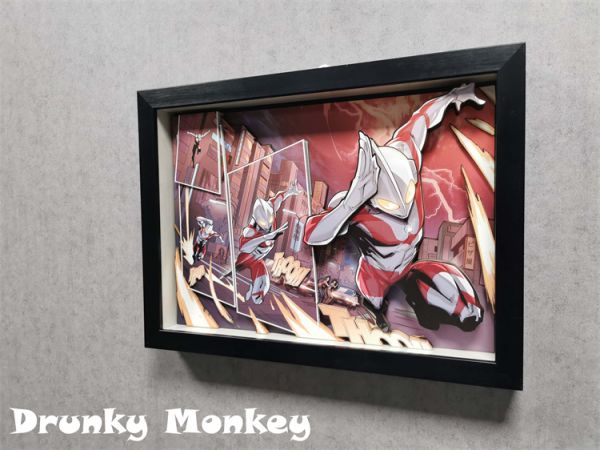 【海外代購】【34CM】醉猴組 奧特曼立體裝飾畫01 