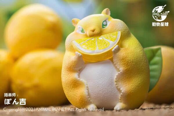 【海外代購】【10cm】動物星球 水果精靈系列 檸檬鼠 