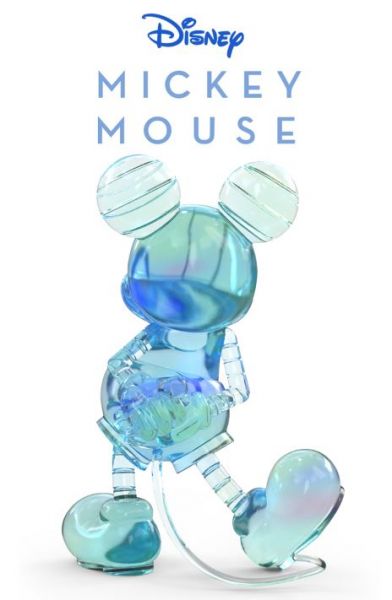 【海外代購】【28CM】Penguin Toys Two Brushes 機械米奇 藍色透明限量版 