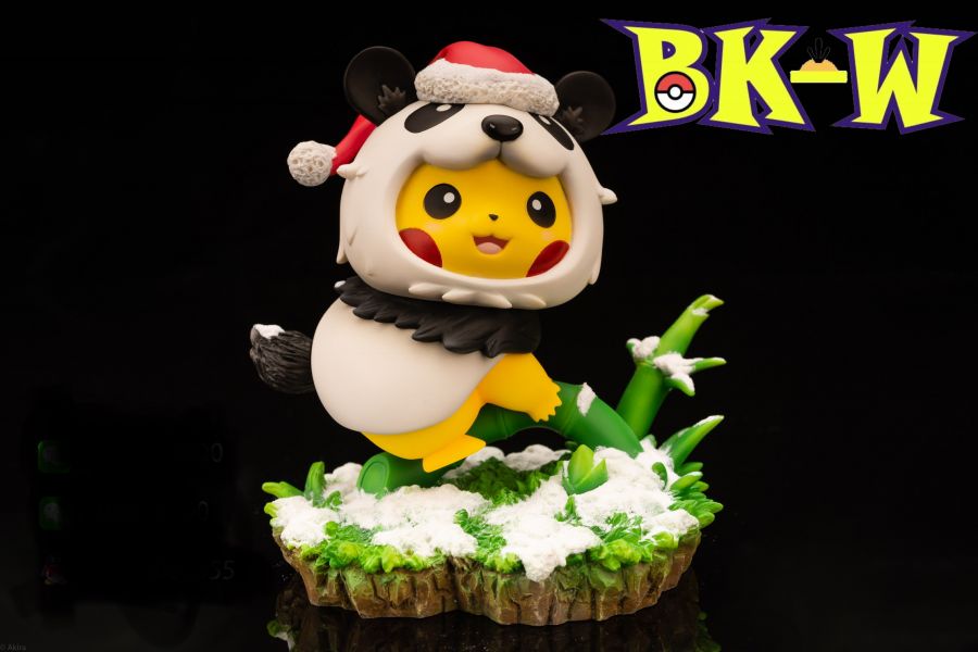 【海外代購】【11CM】BKW 熊貓變裝皮卡丘 聖誕款 