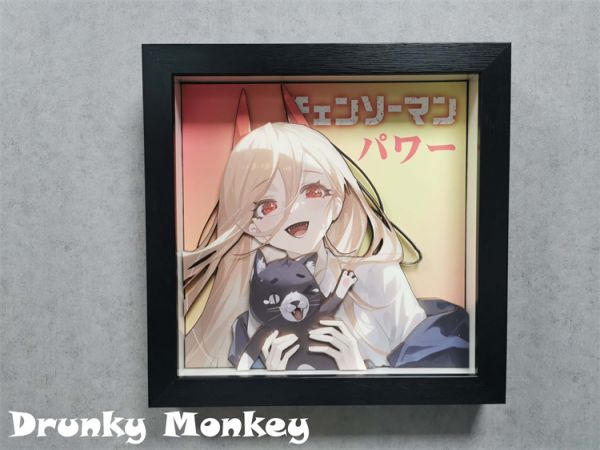 【海外代購】【34CM】醉猴組 鏈鋸人帕瓦 立體裝飾畫01 