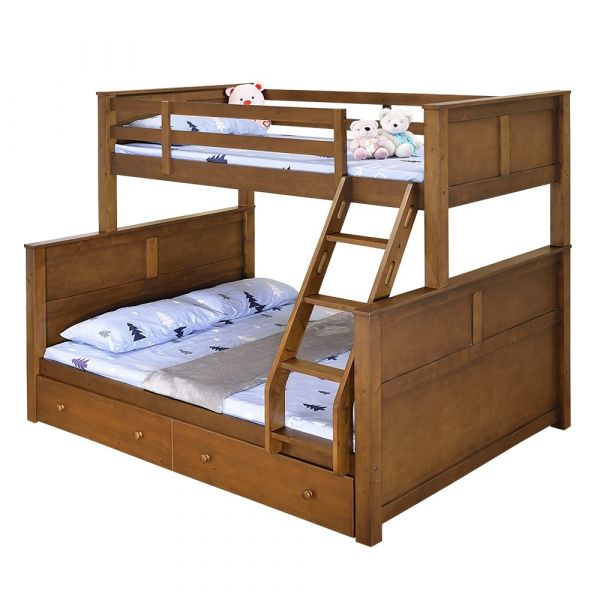 Jett傑特 3.5尺+5尺紐松原木可拆式雙層床 上下舖,兒童床,臥室,床架