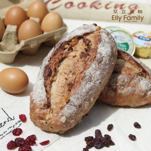 裸麥麵包-綜合果乾核桃 