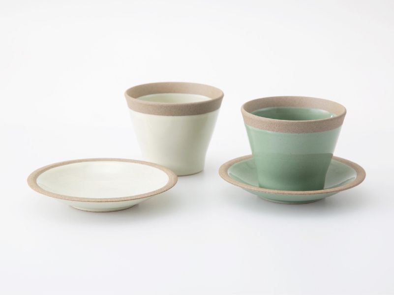 西海陶器 有田燒 陶瓷磨砂寬口茶杯 