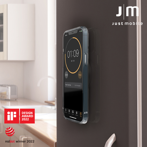 【Just Mobile】AluDisc™ mini 鋁合金磁吸壁架 (二片裝)(非 MagSafe 版本)(適用 iPhone 11 及先前機型、安卓機型)