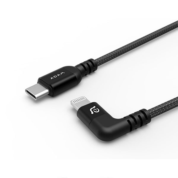 【ADAM 亞果元素】PeAk II USB-C to Lightning 90度L型充電傳輸線 LC30B