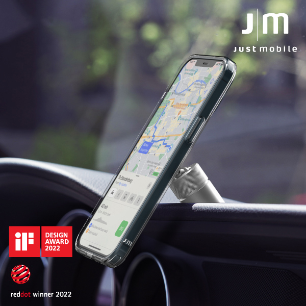 【Just Mobile】AluDisc™ Go 鋁合金萬向磁吸車架(非 MagSafe 版本)(適用 iPhone 11 及先前機型、安卓機型)