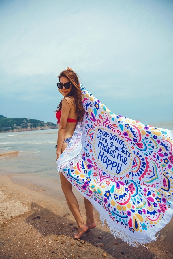 Happy 沙灘巾 沙灘巾
