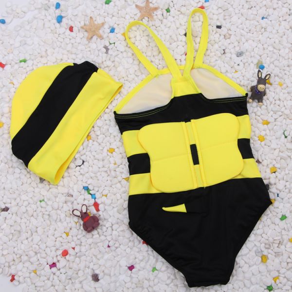 兒童小蜜蜂連身造型泳衣 兒童泳裝,女童,兒童泳衣