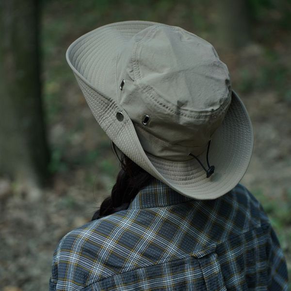 大帽簷釣魚帽漁夫帽(軍綠) 草帽,遮陽帽