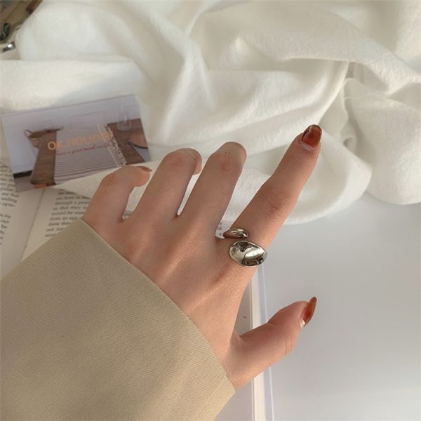 極簡金屬戒指-銀 戒指