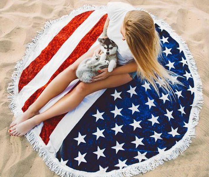 美國旗沙灘巾 沙灘巾