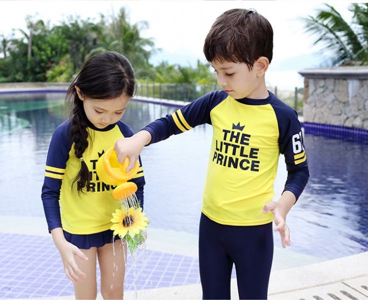 韓版兒童長袖防曬泳衣 兒童泳裝,男童,女童,兒童泳衣,長袖