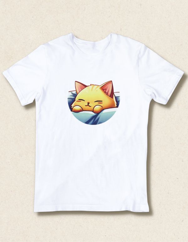 貓奴必穿！米爾尾巴數位設計衣著 大黃貓T恤、可愛T恤、純棉T恤、貓、貓咪圖案、獨家販售、貓咪樣式衣服、米爾尾巴