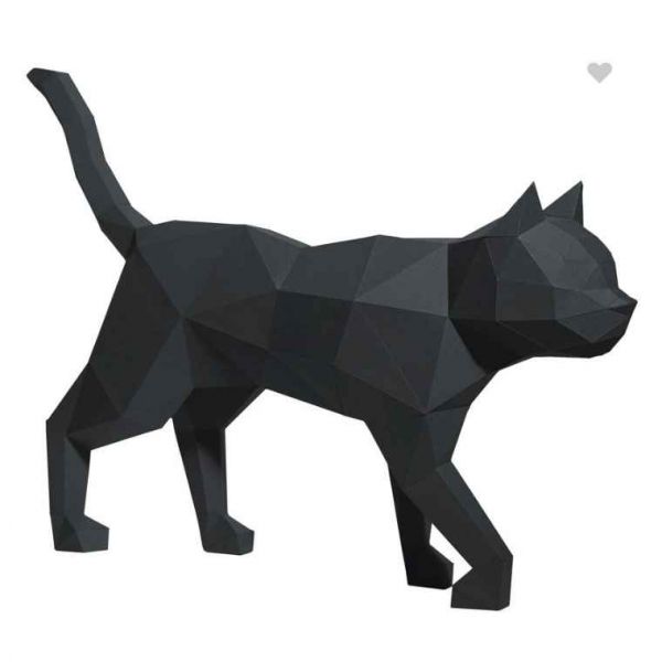 黑貓-紙世界PaperCraft World 送貓奴的禮物,世界貓奴日,送禮首選,紙模型,貓奴禮物,貓,聖誕節,