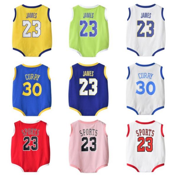 BV01578 春夏新款 寶寶運動員 NBA明星球衣包屁衣 春,夏,新款,寶寶,運動員,NBA,明星,球衣,包屁衣,
