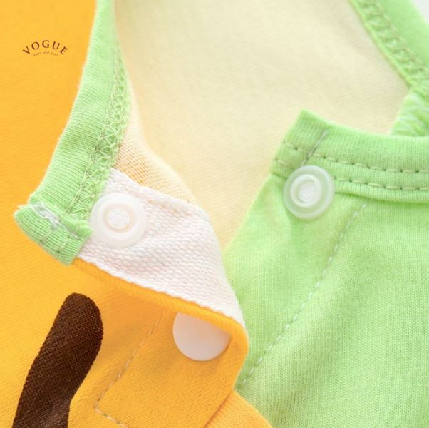 BV01519 春夏新款 純棉卡哇依圖案短袖連身爬行衣 (2款) 純棉,寶寶,童裝,短袖,連身衣,爬行衣,